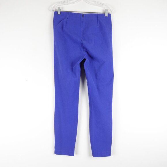 rag & bone Simone Slim Stretch Zipper Pants Electric Blue Women's 10 - Picture 8 of 10